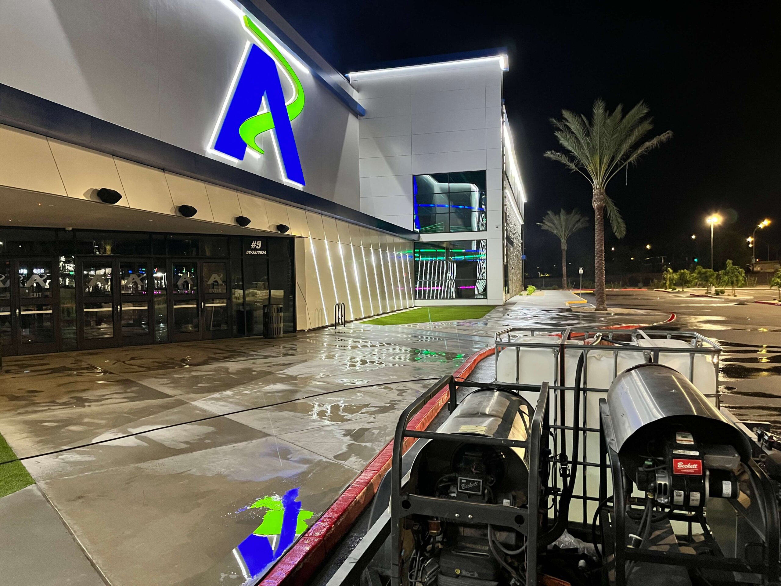 Commercial Pressure Washing Andretti's Chandler, AZ