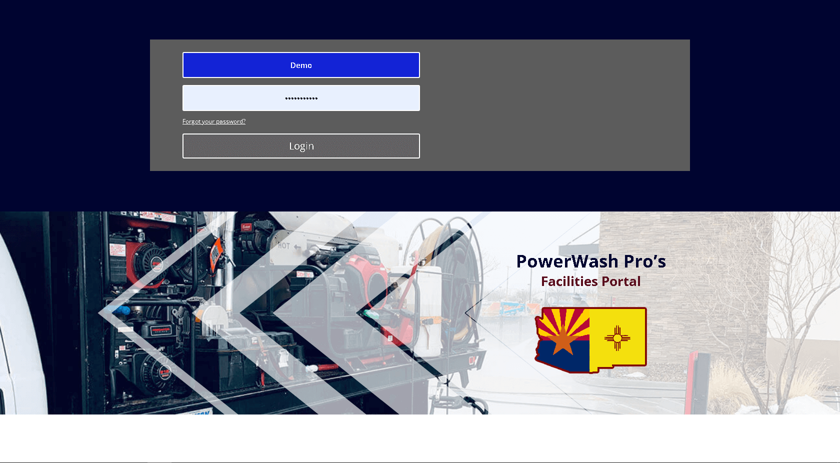 Facilities Portal Dashboard