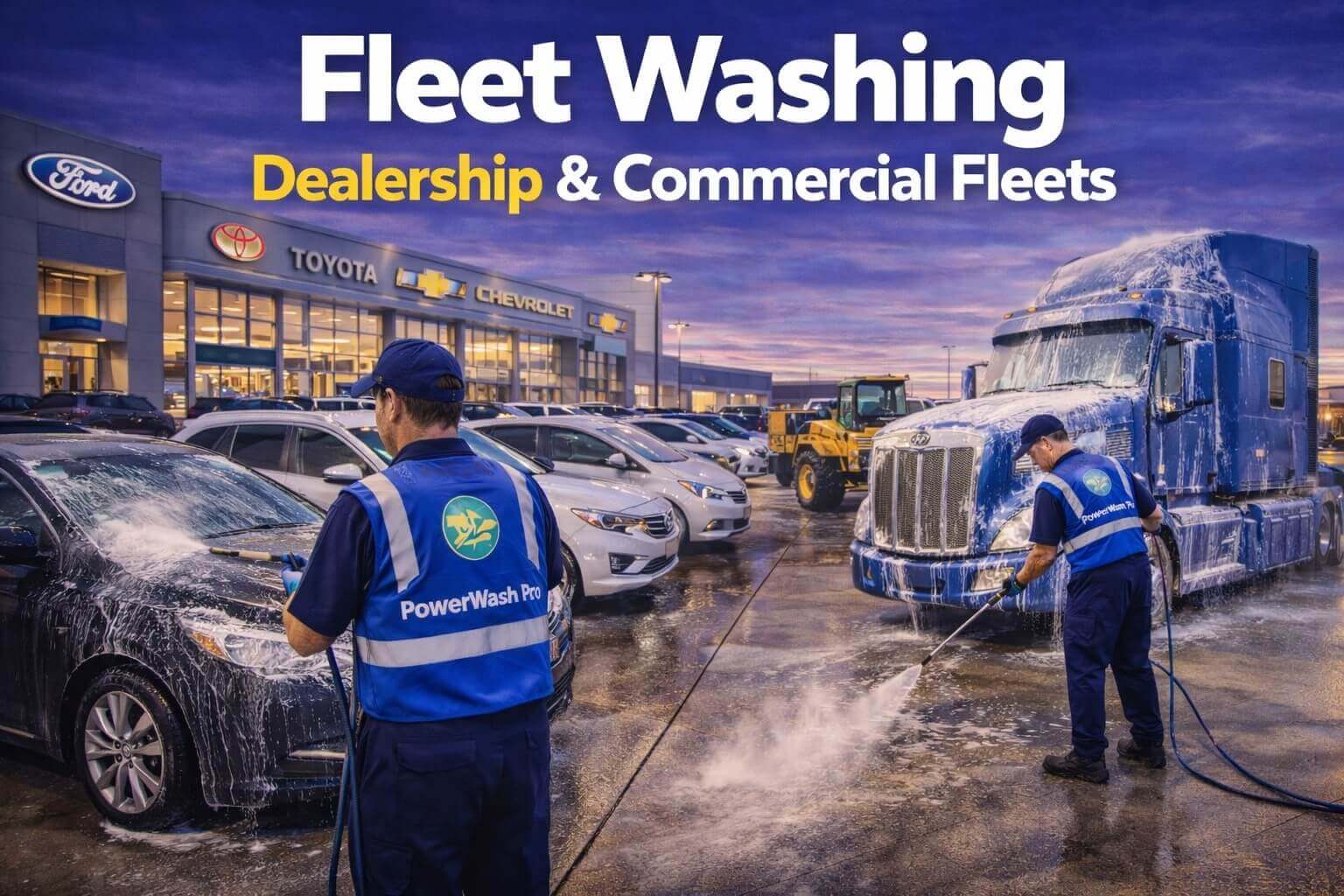 Fleet Washing Service Truck