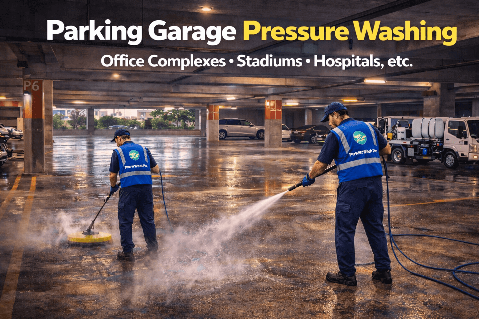 Surface Cleaner on Concrete