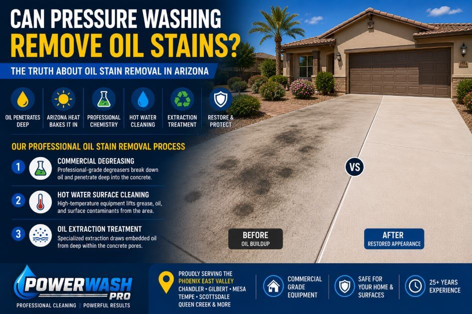 Can Pressure Washing Remove Oil Stains From Driveways?