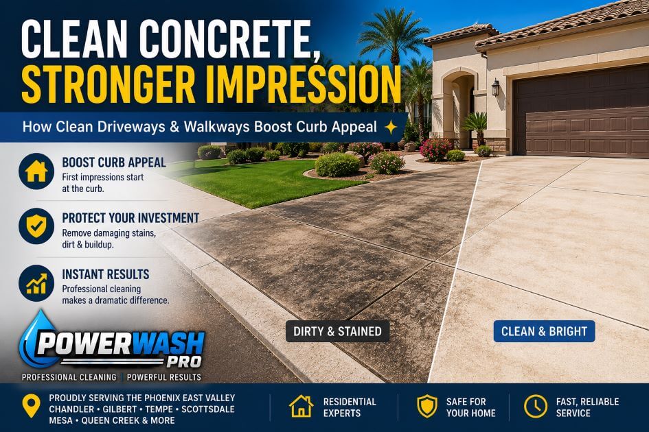 How Dirty Concrete Hurts Curb Appeal