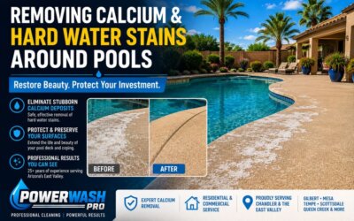 Removing Calcium And Hard Water Stains Around Pools