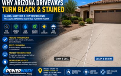 Why Arizona Driveways Turn Black And Stained
